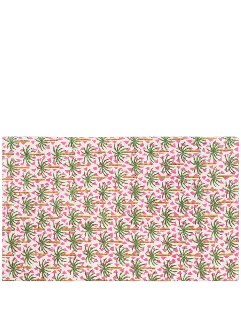 Les-Ottomans Palm Tree cotton tablecloth Pink IKB47
