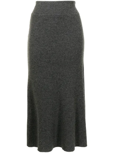 Cashmere In Love River A-line cashmere skirt Grey RIVER