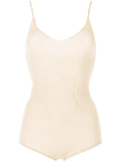 Cashmere In Love Joni fine-knit cashmere bodysuit White JONI