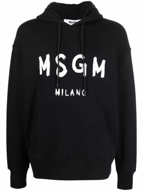 MSGM logo print hoodie Black 2000MM515200000