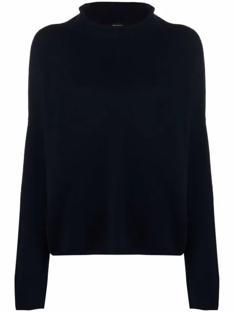 Lisa Yang Sandy rolled-neck drop-shoulder sweater Blue 202160NAVY
