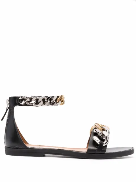 Stella McCartney Falabella flat sandals Black 810006W1CU0
