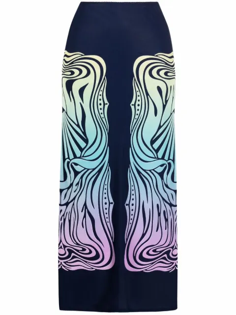 Stella McCartney panelled pencil skirt Blue 604377STA34