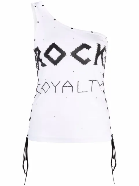Stella McCartney studded one-shoulder vest top White 604196SPW24