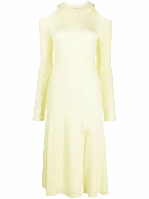Stella McCartney knitted midi dress Yellow 604367S2299