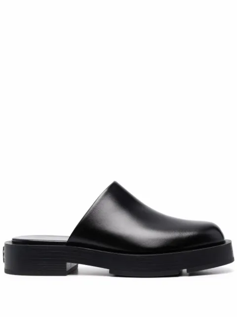 Givenchy logo plaque block-heel mules Black BE2010E12T