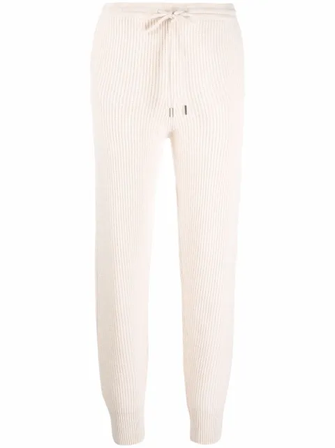 SIMKHAI ribbed knit track pants Neutrals 4214022KPRCHMNT