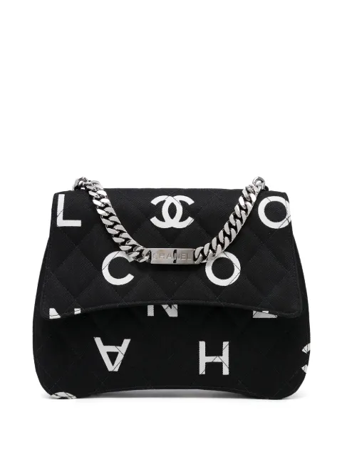CHANEL Pre-Owned 1997 diamond-quilted Icon handbag Black 4842508