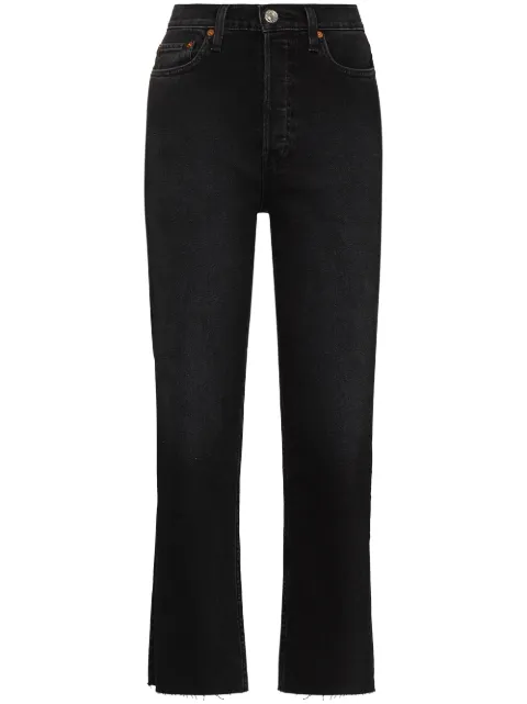 RE/DONE '70s Stone Pipe straight-leg jeans Black 1653WSTV27