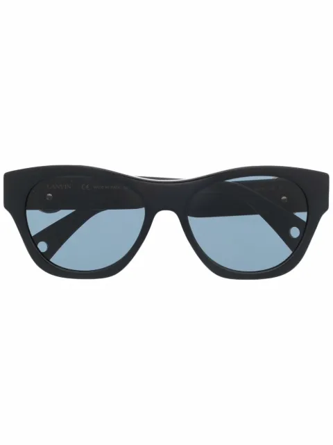 Lanvin square-frame logo-plaque sunglasses Black LNV604S