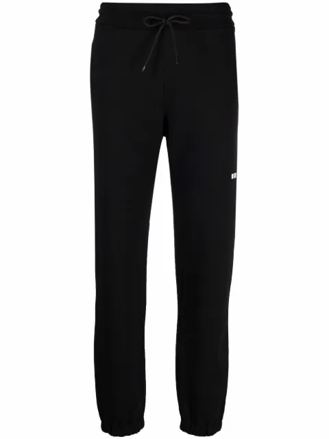 MSGM logo detail jersey sweatpants Black 2000MDP500200001