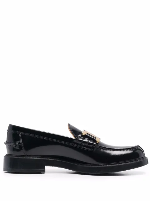 Tod's chain-plaque loafers Black XXW59C0EN90SHA