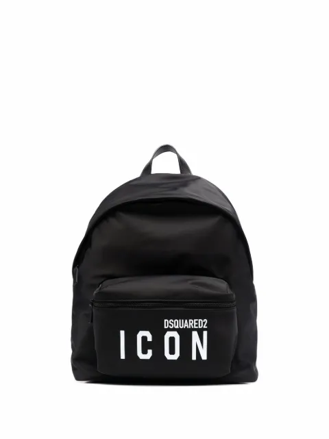 DSQUARED2 logo-print pocket backpack Black BPM005211703199