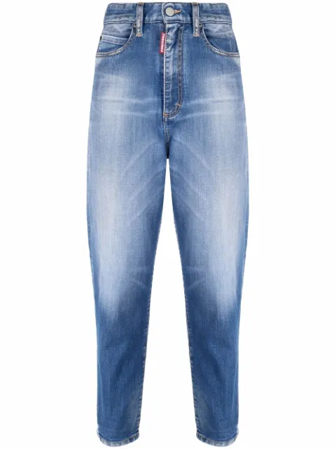 DSQUARED2 faded effect mom jeans Blue S75LB0591S30789