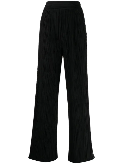 Giorgio Armani high-waisted pleated trousers Black 6KAP57AJEZZ