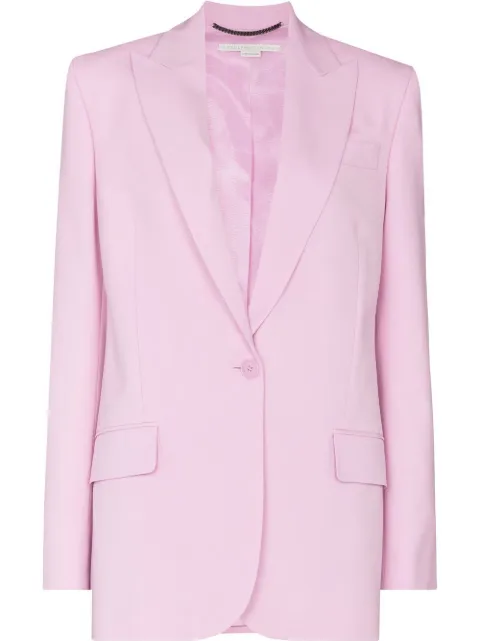 Stella McCartney peak lapel blazer Pink 604137SSA36