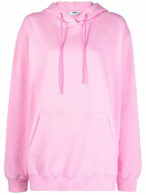 MSGM oversized cotton hoodie Pink 2000MDM535200000