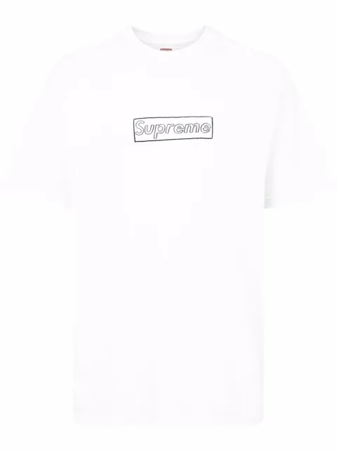 Supreme x Kaws Chalk Logo T-shirt White SU10617