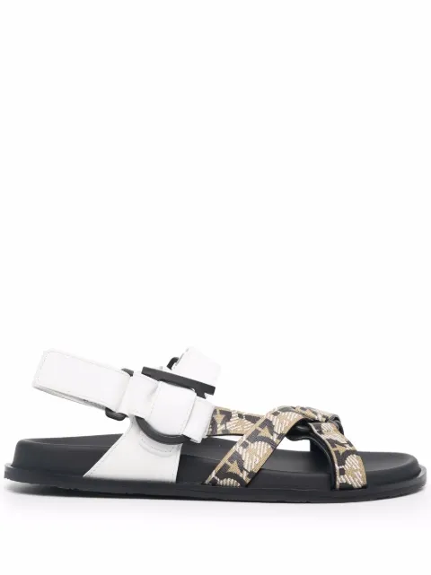 Ferragamo open-toe buckled sandals White 747628