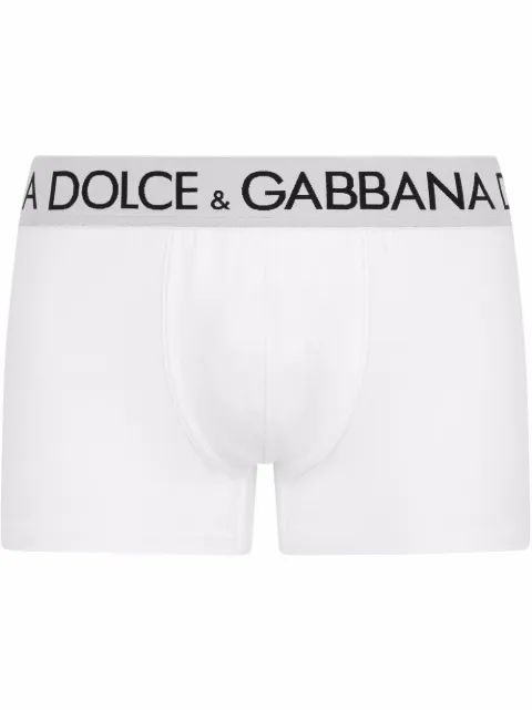 Dolce & Gabbana logo-waistband boxer briefs White M4B97JOUAIG
