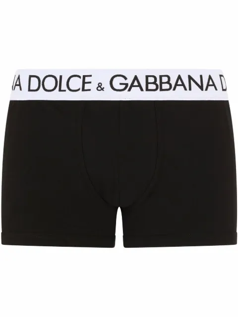 Dolce & Gabbana logo-waistband boxer briefs Black M4B97JOUAIG