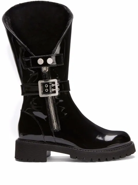 Giuseppe Zanotti Rain patent-leather boots Black I180010001