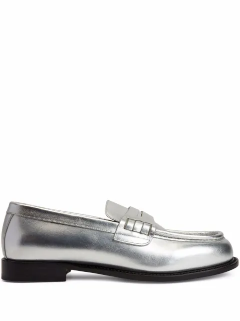 Giuseppe Zanotti Euro Loafer penny-slot loafers Silver IU10040A002