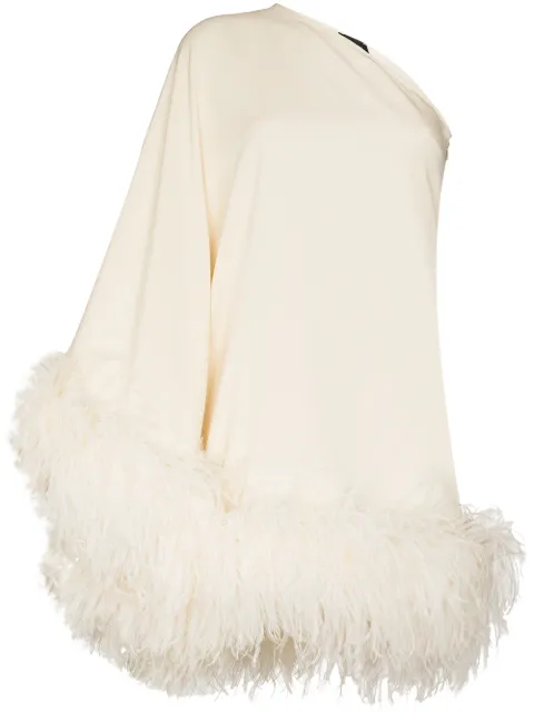Taller Marmo Piccolo Ubud one-shoulder mini dress Neutrals TMCORE01101