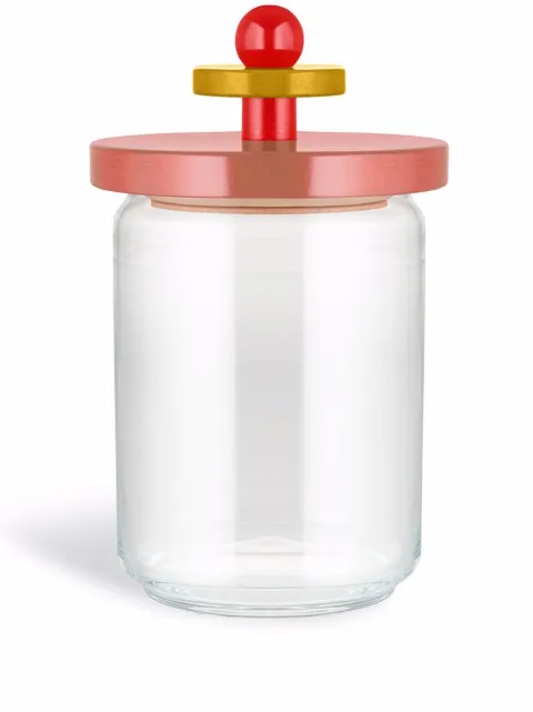 Alessi 100 Values Collection glass jar Red ES161002
