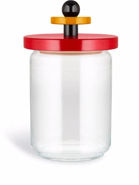 Alessi 100 Values Collection glass jar White ES16100