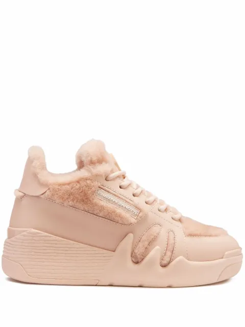 Giuseppe Zanotti Talon shearling-lined sneakers Pink RW10049001