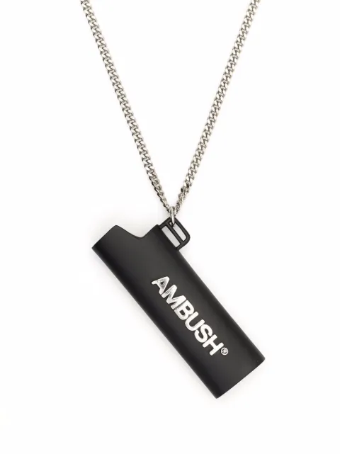 AMBUSH lighter case pendant necklace Black BMOB099F21BRA0011000