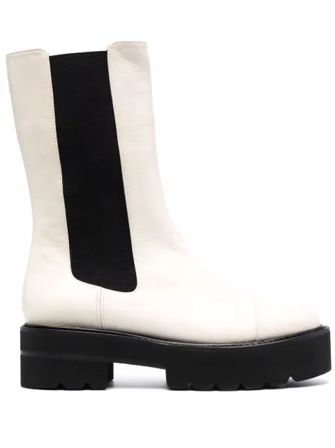 Stuart Weitzman chunky leather boots Neutrals PRESLEYULTLIFBOTI