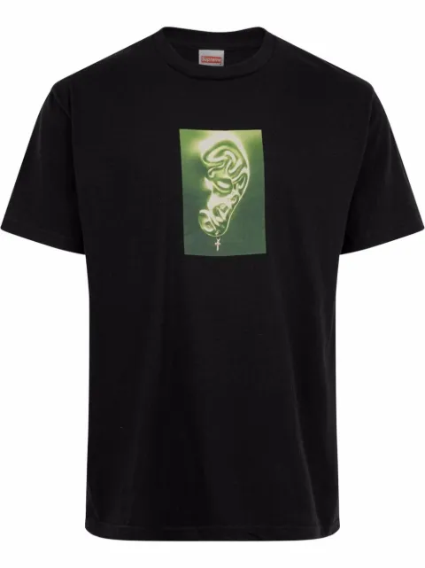 Supreme Ear printed T-shirt Black SU10171