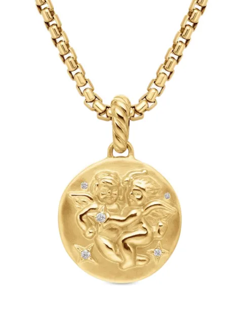 David Yurman 18K yellow gold Gemini diamond necklace Gold D14313D88ADI