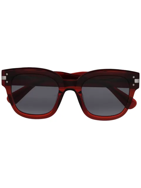 AMIRI logo-plaque translucent sunglasses Red XA41763AC668