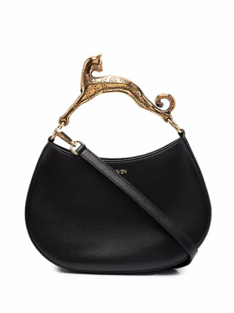 Lanvin embellished-handle tote bag Black LWBGSHC1NAPAA2110