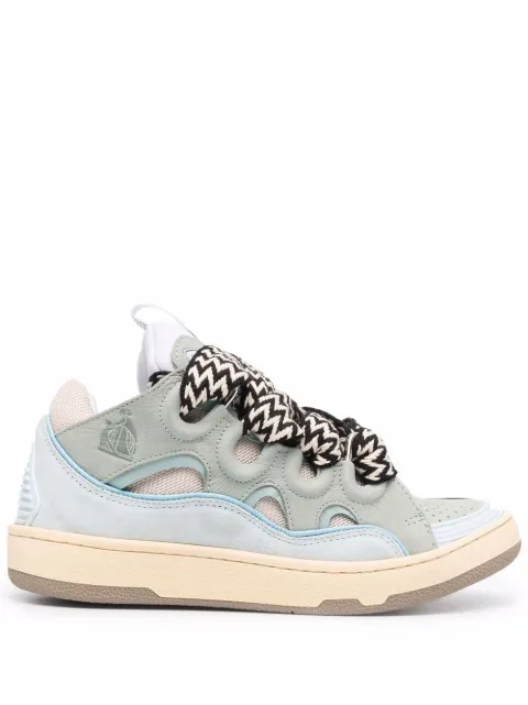 Lanvin Curb lace-up sneakers Blue FWSKDK02DRAGA21