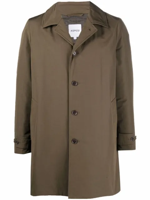 ASPESI single-breasted tailored coat Green 3I41753250237