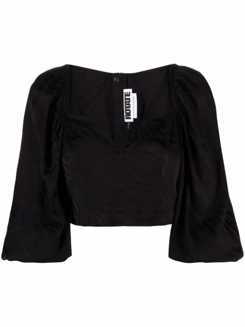 ROTATE BIRGER CHRISTENSEN Irina blouse Black RT348