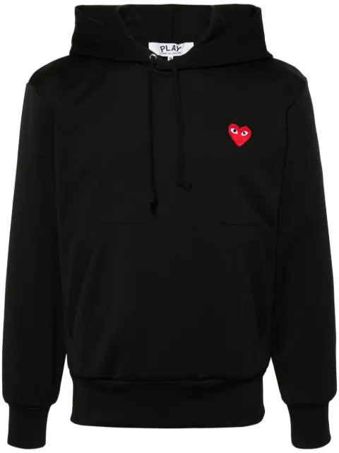 Comme Des Garçons Play heart-print pullover hoodie Black P1T174