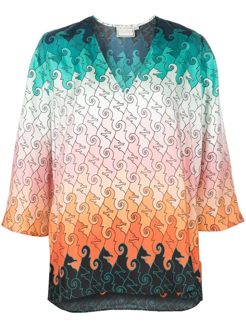 Mary Katrantzou pathos geometric-print silk blouse Multicolour PT001PATHOSTOP
