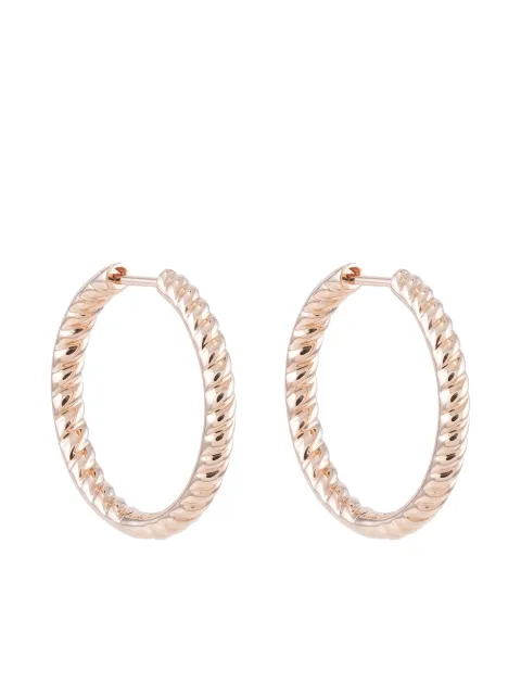 Anita Ko 18kt rose gold Zoe braided hoop earrings Gold AKPBRDHRG