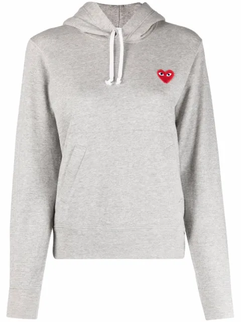Comme Des Garçons Play patch-detail hoodie Grey P1T169