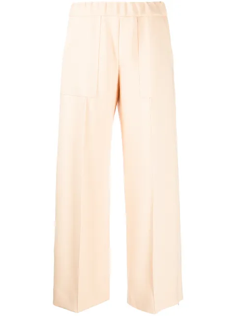 Jil Sander wide-leg wool trousers Neutrals JSPT311203WT201100