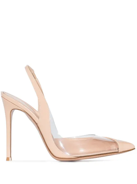 Gianvito Rossi 150mm slingback pumps Neutrals G9530615RICVGL