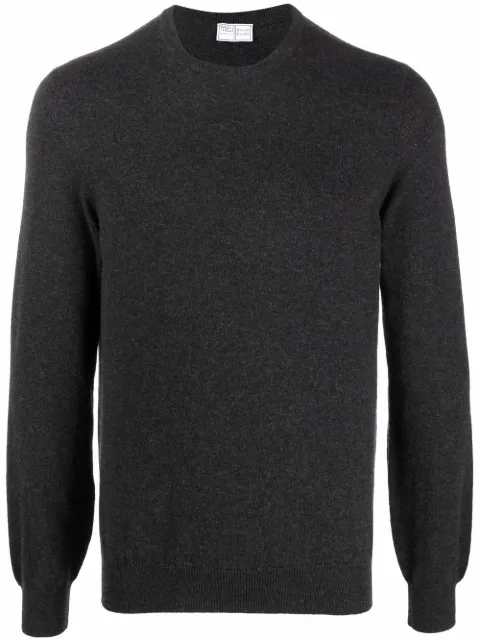 Fedeli crew-neck cashmere jumper Grey UI07001