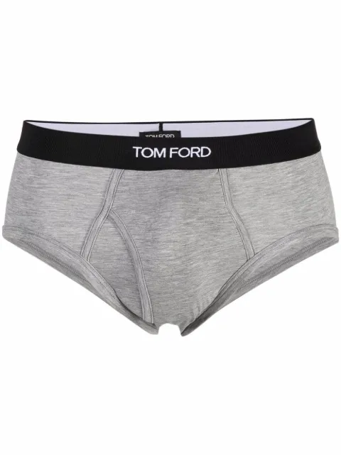 TOM FORD logo-waistband briefs Grey T4LC11410