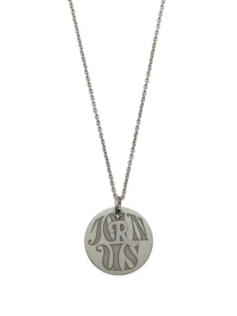 Raf Simons circular-pendant clasp-fastening necklace Silver 211993C65001