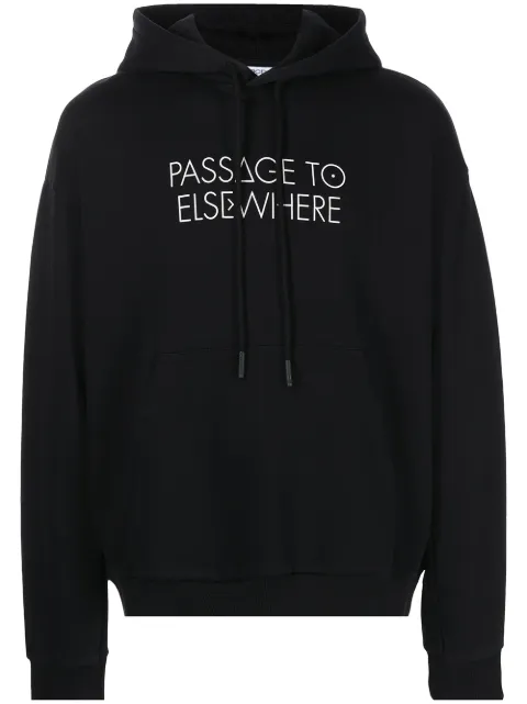 COUNTY OF MILAN Satellite cross over hoodie Black CMBB040F21FLE0011010